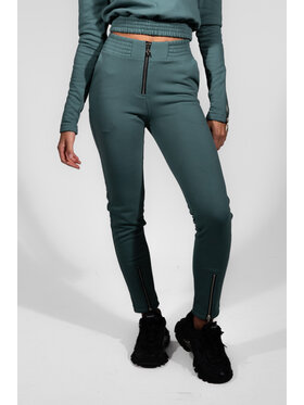 MANDRAGORA MANDRAGORA Teplákové nohavice cudowronka Zelená Slim Fit
