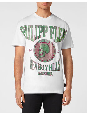 PHILIPP PLEIN PHILIPP PLEIN T-Shirt 3407 Biały Regular Fit