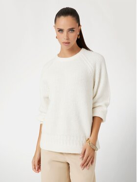 Guess Guess Sweter 169467 Biały Classic Fit