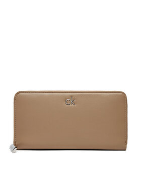 Calvin Klein Calvin Klein Portofel Mare de Damă Ck Daily Large Zip Around_Pbl K60K612850 Maro