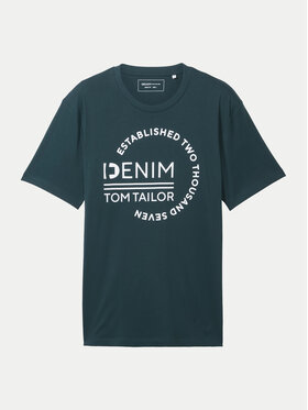 Tom Tailor Denim Majica 1043491 Zelena Regular Fit