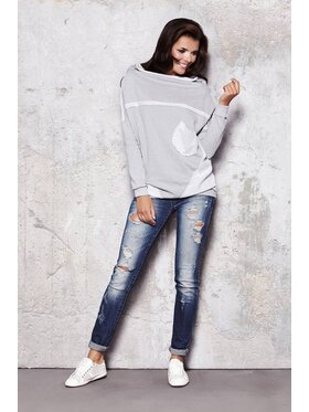 Infinite You Infinite You Felpa M016 Grigio Basic Fit