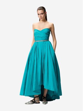 PINKO PINKO Φόρεμα βραδινό DATTERO ABITO TAFFETA Πράσινο Regular Fit