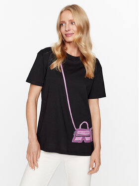 KARL LAGERFELD KARL LAGERFELD T-Shirt Cross Bag 236W1731 Czarny Regular Fit