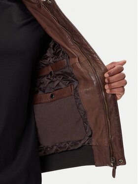 Μπουφάν δερμάτινο Aeronautica Militare φωτογραφία