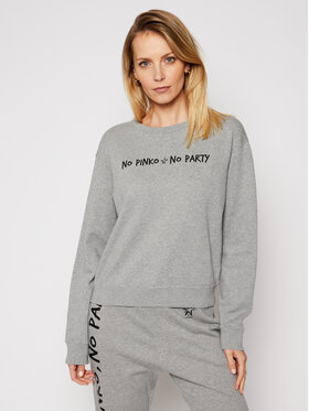PINKO Pinko Mikina Algebra PE 21 PRR 1N1343 Y7ED Sivá Regular Fit