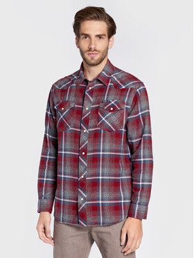 Wrangler Wrangler Koszula Heritage W5D1LAXRO 112324116 Czerwony Regular Fit