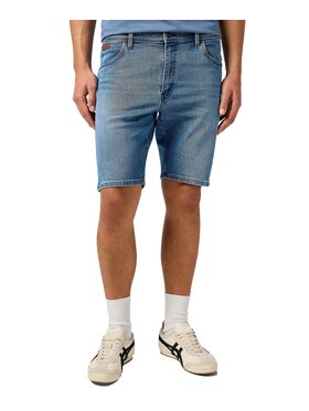 Wrangler Wrangler Szorty jeansowe 112362507 Niebieski Straight Fit
