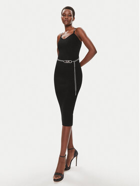 MICHAEL Michael Kors MICHAEL Michael Kors Плетена рокля MS381MK33D Черен Slim Fit