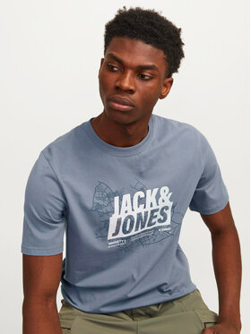 Jack&Jones T-shirt Map 12257908 Plava Regular Fit