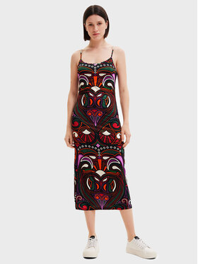Desigual Desigual Φόρεμα καθημερινό Marca 22WWVK23 Έγχρωμο Slim Fit
