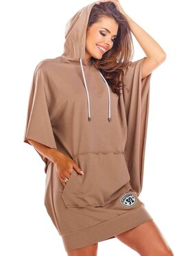 Infinite You Infinite You Sukienka letnia M215 Beżowy Basic Fit