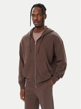 HUGO HUGO Pluus Dapozip 50548651 Tumepruun Relaxed Fit