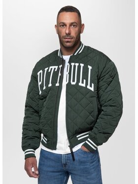 PITBULL PITBULL Kurtka przejściowa JUPITER Zielony Regular Fit
