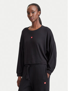 HUGO HUGO Särkpluus Heart 50566668 Must Relaxed Fit