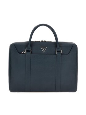 Guess Guess Taška na laptop Certosa Saffiano Smart HMECSA P3138 Tyrkysová