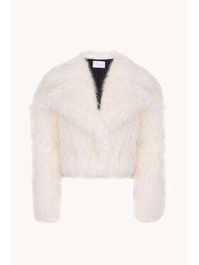 Epuzer Epuzer Giacca di transizione White faux fur Bianco Standard Fit
