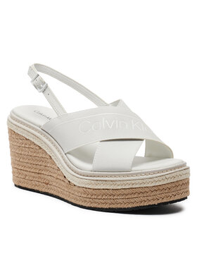 Calvin Klein Espadrile Wedge Sandal 50 He HW0HW01965 Bela