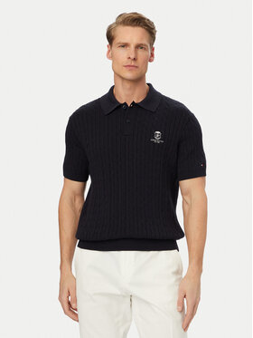 Tommy Hilfiger Tommy Hilfiger Polo MW0MW42788 Granatowy Regular Fit