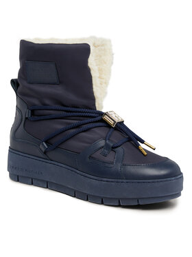 Tommy Hilfiger Tommy Hilfiger Schneeschuhe Tommy Essential Snowboot FW0FW07504 Blau
