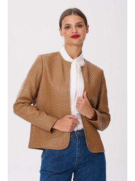 CASTELLANI CASTELLANI Marynarka Serena Brązowy Regular Fit