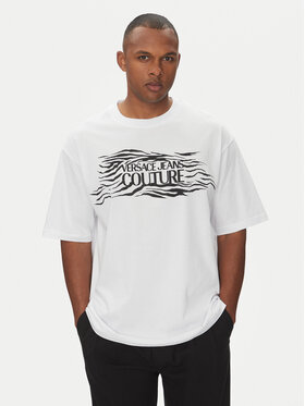 Versace Jeans Couture Versace Jeans Couture T-Shirt 78GAH6L1 Bílá Regular Fit