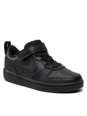 Nike Nike Обувки Court Borough Low 2 (PSV) BQ5451 001 Черен