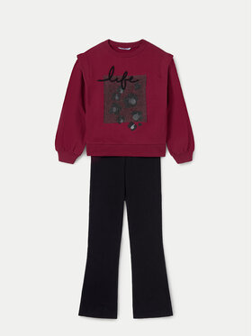Mayoral Mayoral Набір світшот і легінси 7755 Чорний Regular Fit