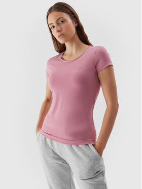 4F 4F T-shirt 4FAW23TTSHF0906 Rose Slim Fit