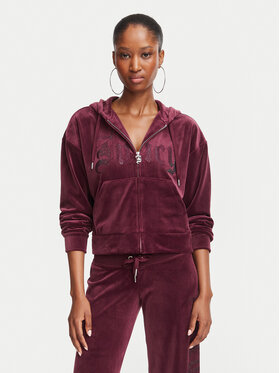 Juicy Couture Juicy Couture Majica dugih rukava Old Gothic JCWAS226333 Tamnocrvena Slim Fit
