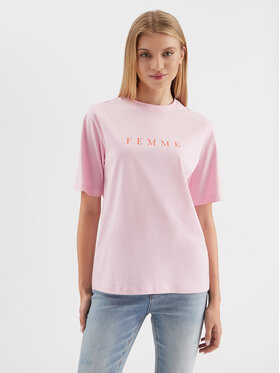 Selected Femme Selected Femme Tričko 16085609 Fialová Loose Fit