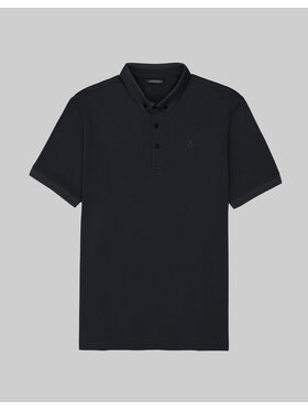 Borgio Borgio Polo matteo Czarny Classic Fit