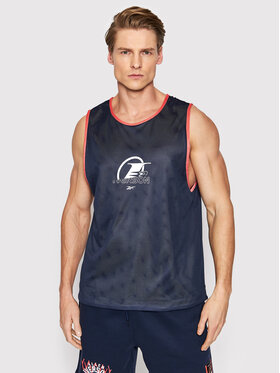 Reebok Reebok Tank top Iverson HE9350 Granatowy Regular Fit