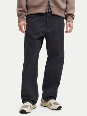 Jack & Jones Jack & Jones Kalhoty z materiálu Alex 12288528 Černá Baggy Fit