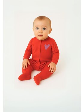 MINOTI MINOTI Pajac 16mbaby 3 Czerwony Regular Fit