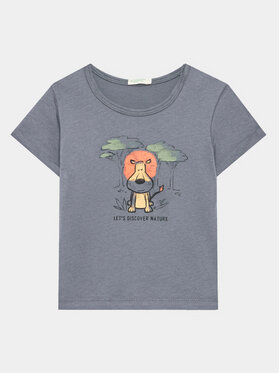 United Colors Of Benetton United Colors Of Benetton T-shirt 3I1XA102V Siva Regular Fit