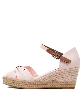 Tommy Hilfiger Espadrile Basic Open Toe Mid Wedge FW0FW04785 Ružičasta