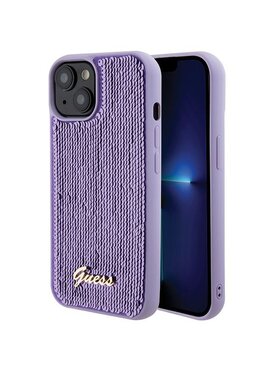 Guess Guess Etui na telefon iPhone 15 Fioletowy