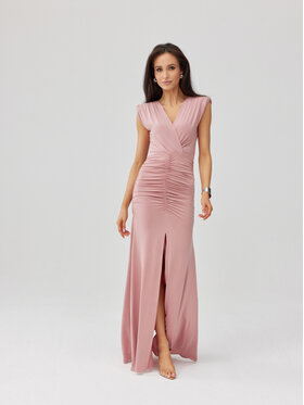 Roco Fashion Roco Fashion Večerné šaty Noelia Ružová Slim Fit