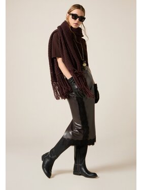 Oltre Oltre Gonna maxi 1027R001586N0Z2 Marrone Slim Fit