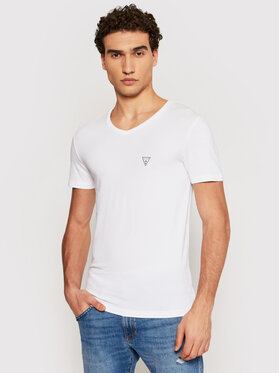 Guess Guess T-shirt U97M01 JR003 Blanc Slim Fit