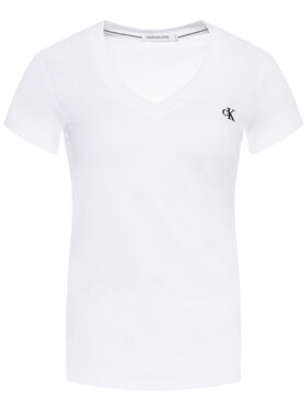 Calvin Klein Jeans Calvin Klein Jeans Tričko J20J213716 Biela Regular Fit