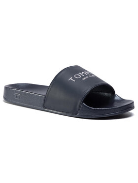 Tommy Hilfiger Tommy Hilfiger Natikači Th Glitter Pool Slide FW0FW04982 Mornarsko modra