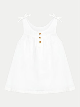 United Colors Of Benetton United Colors Of Benetton Rochie de vară 4BE7GV01C Alb Regular Fit