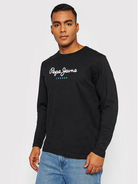 Pepe Jeans Pepe Jeans Majica dugih rukava Eggo PM508209 Crna Regular Fit