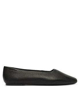 Calvin Klein Calvin Klein Baleriny Round Ballerina Lth HW0HW02943 Czarny