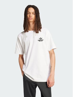 adidas adidas T-Shirt Superstar Biały Loose Fit