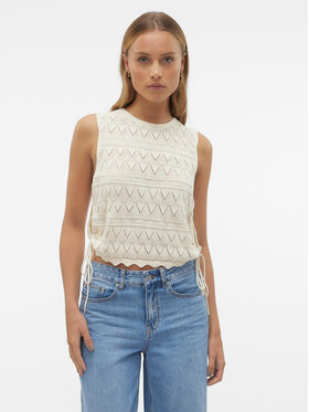 Vero Moda Vero Moda Blúzka Bali 10302924 Écru Regular Fit