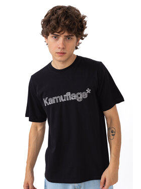 Kamuflage Kamuflage T-Shirt Sketch Czarny Comfortable Fit