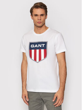 Gant Gant Póló Retro Shield 2003112 Fehér Regular Fit